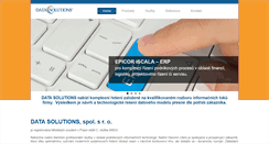 Desktop Screenshot of datasolutions.cz